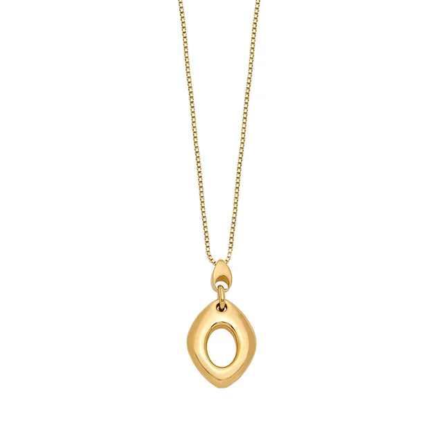 14kt Yellow Gold Diamond Shape Pendant