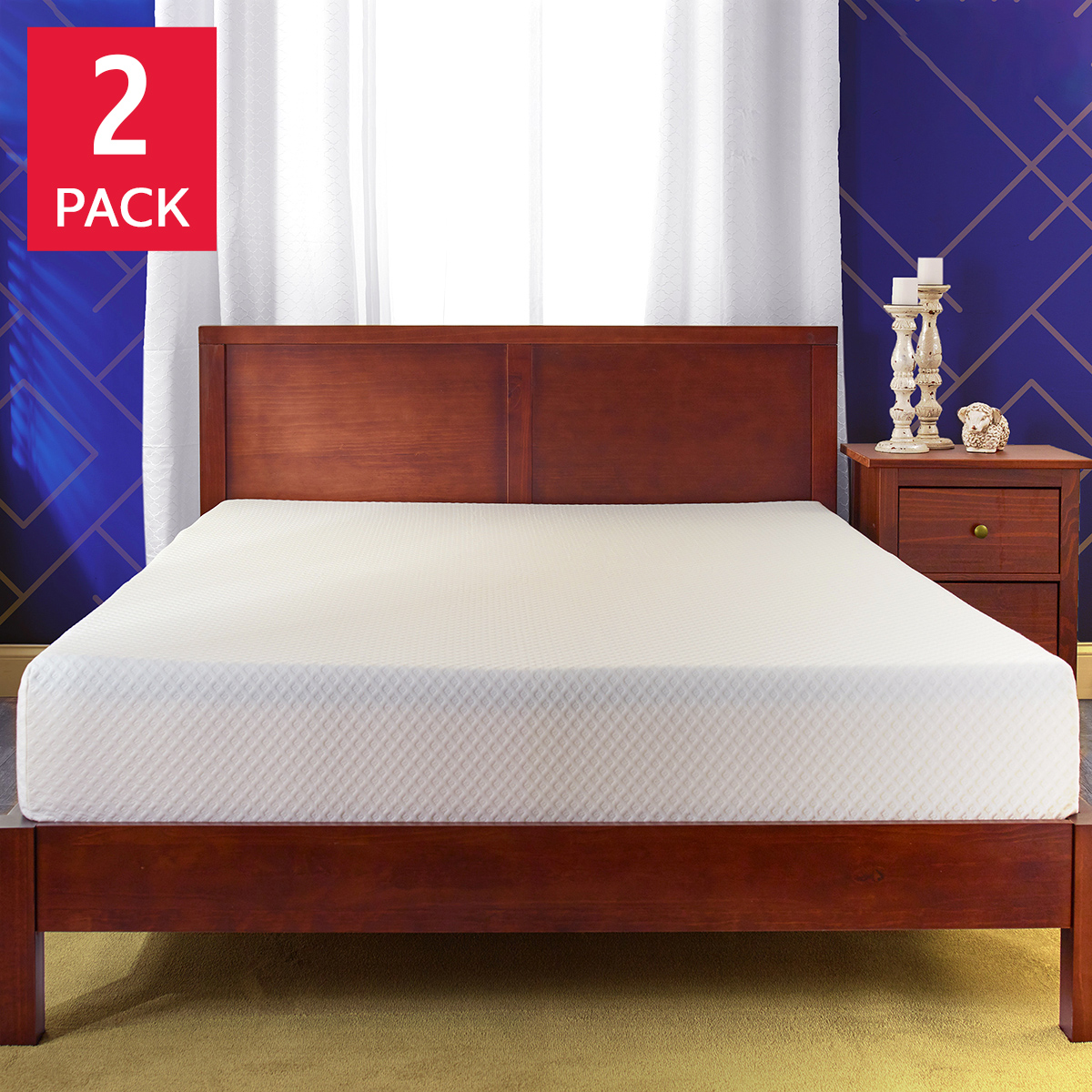 Comfort Tech Serene - Medium Foam Twin XL Mattress 2-pack