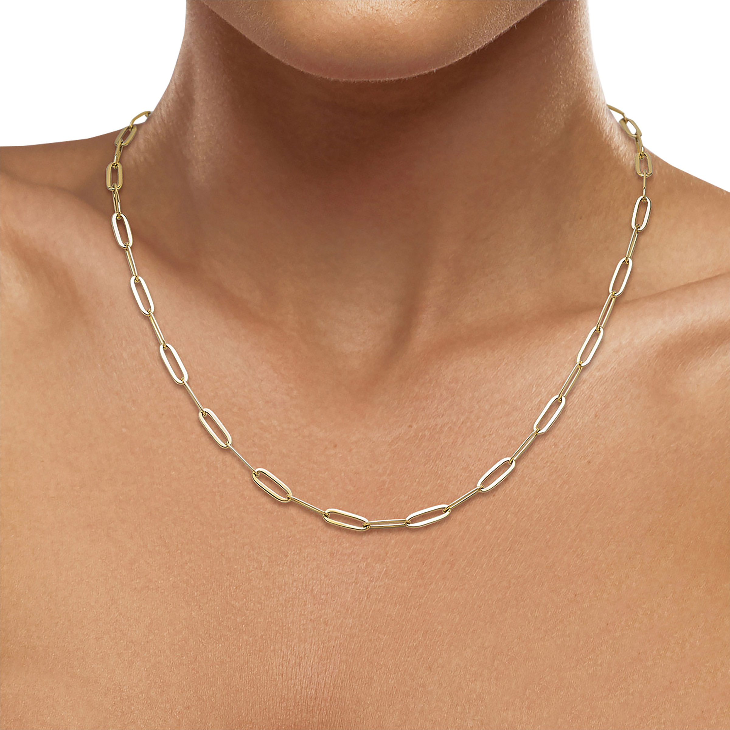 ジャンク TOREX 14KT.ALL GOLD 手巻き 14kt Yellow Gold Paperclip Necklace | Costco