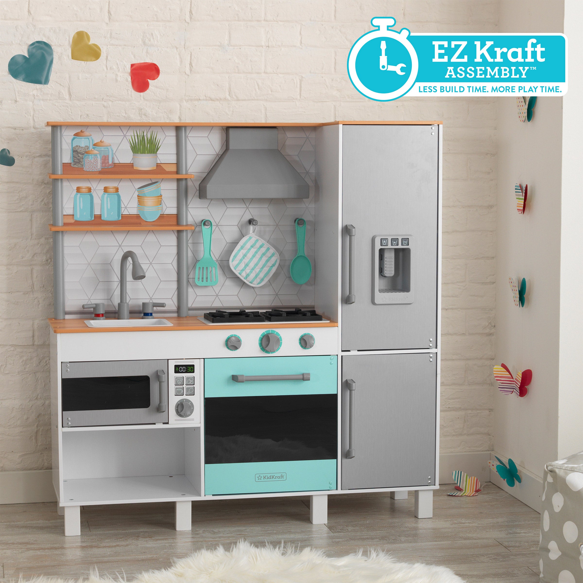 KidKraft Gourmet Chef's Play Kitchen with EZ Kraft Assembly | Costco