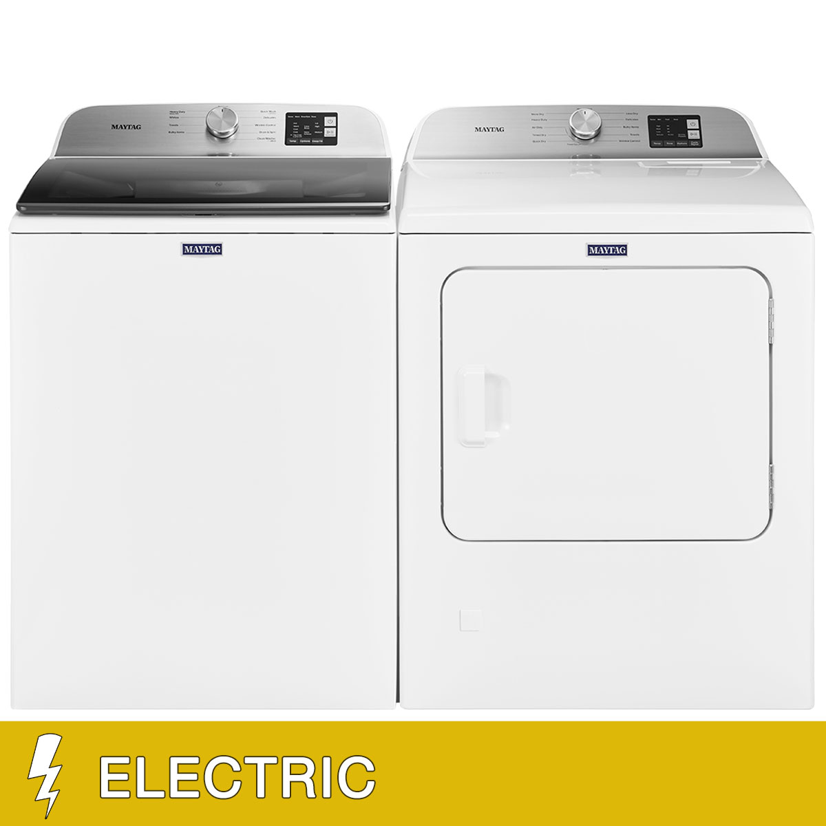 Maytag 4.8 cu. ft. Washer and 7.0 cu. ft. ELECTRIC Dryer with Deep Fill