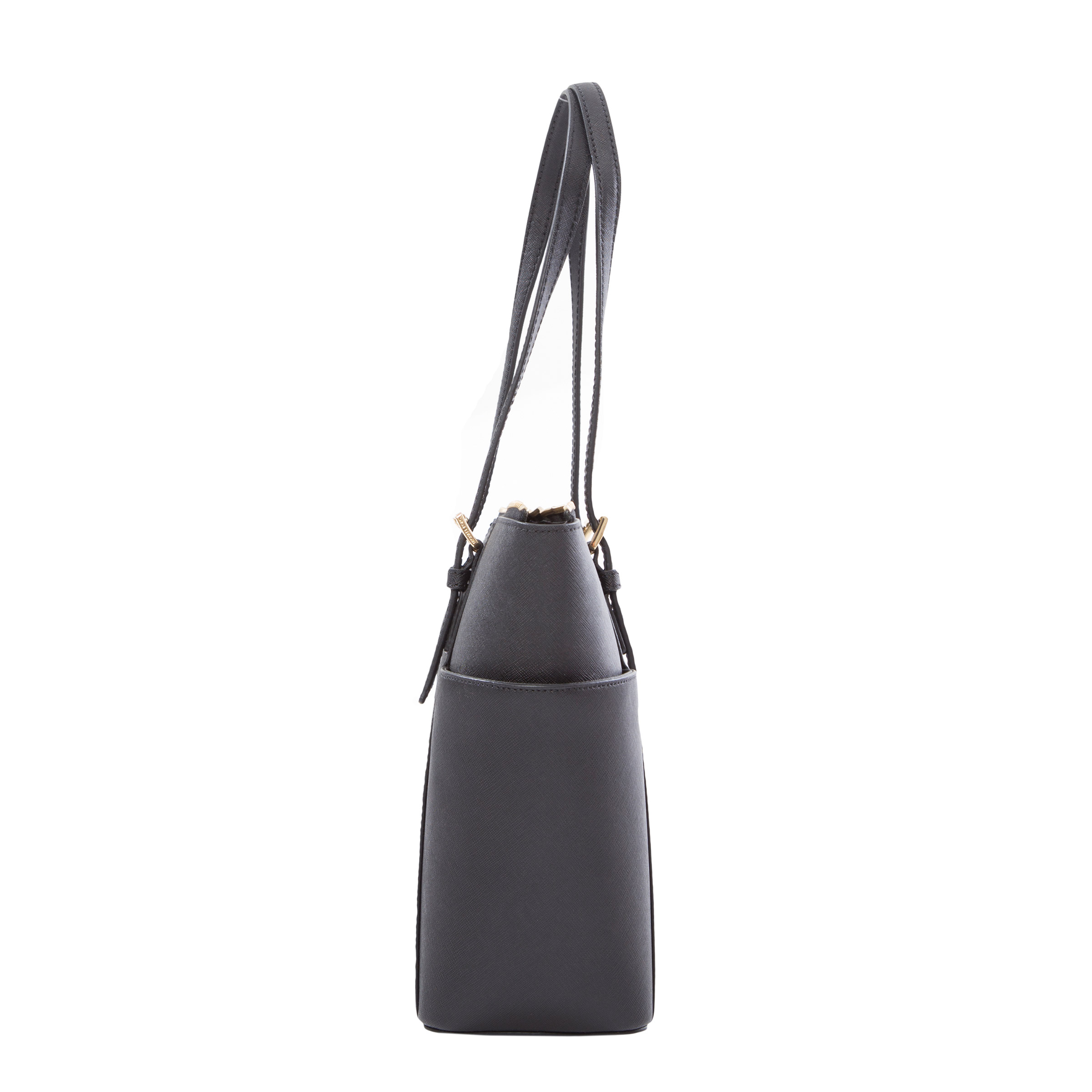 Michael Kors Jet Set Top Zip Saffiano Tote, Black | Costco
