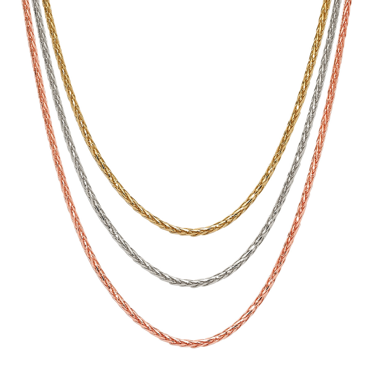 14kt Gold 22" Adjustable Spiga Chain