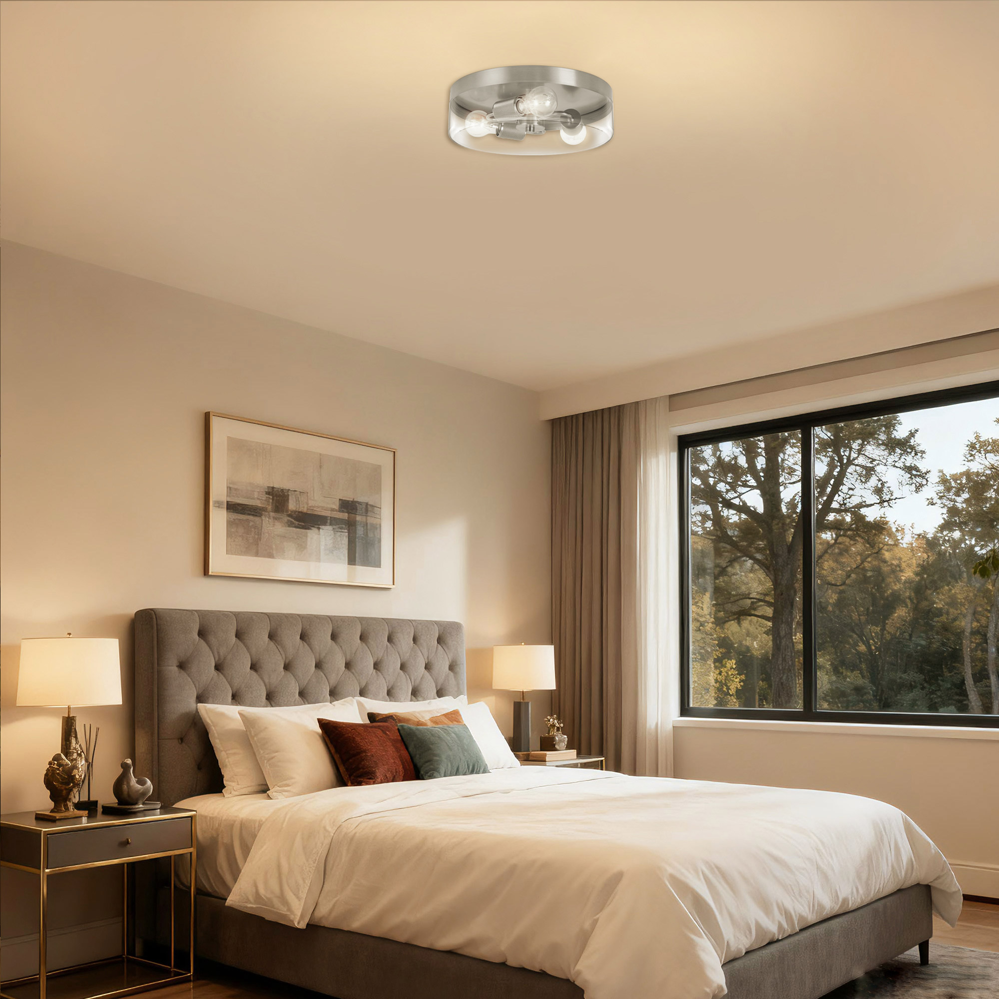 Energetic Lighting Retro-hybrid Flush Mount | Costco
