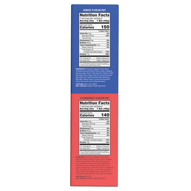 BUILT BAR PUFF STRAW/COOKIES 'N CREAM 14/1.41 OZ
