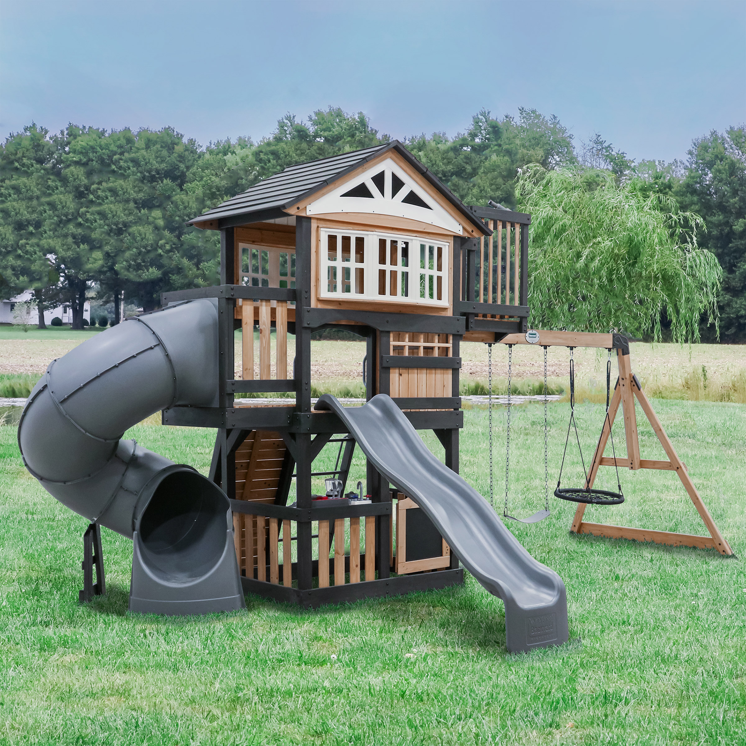 Backyard Discovery Magnolia Falls Swing Set- Do It Yourself