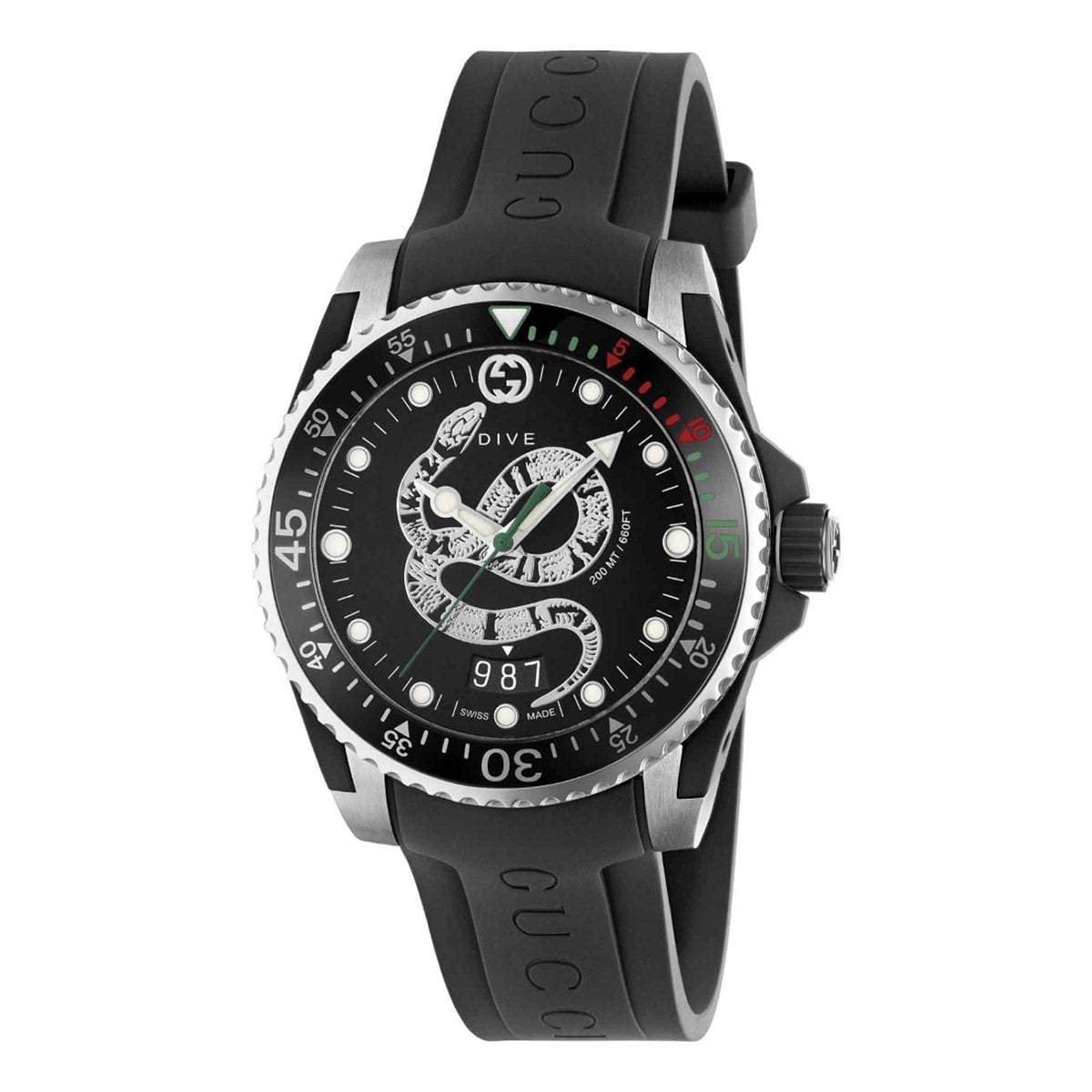 Gucci Dive Snake Stainless Steel Case Men's Quartz Watch | Costco