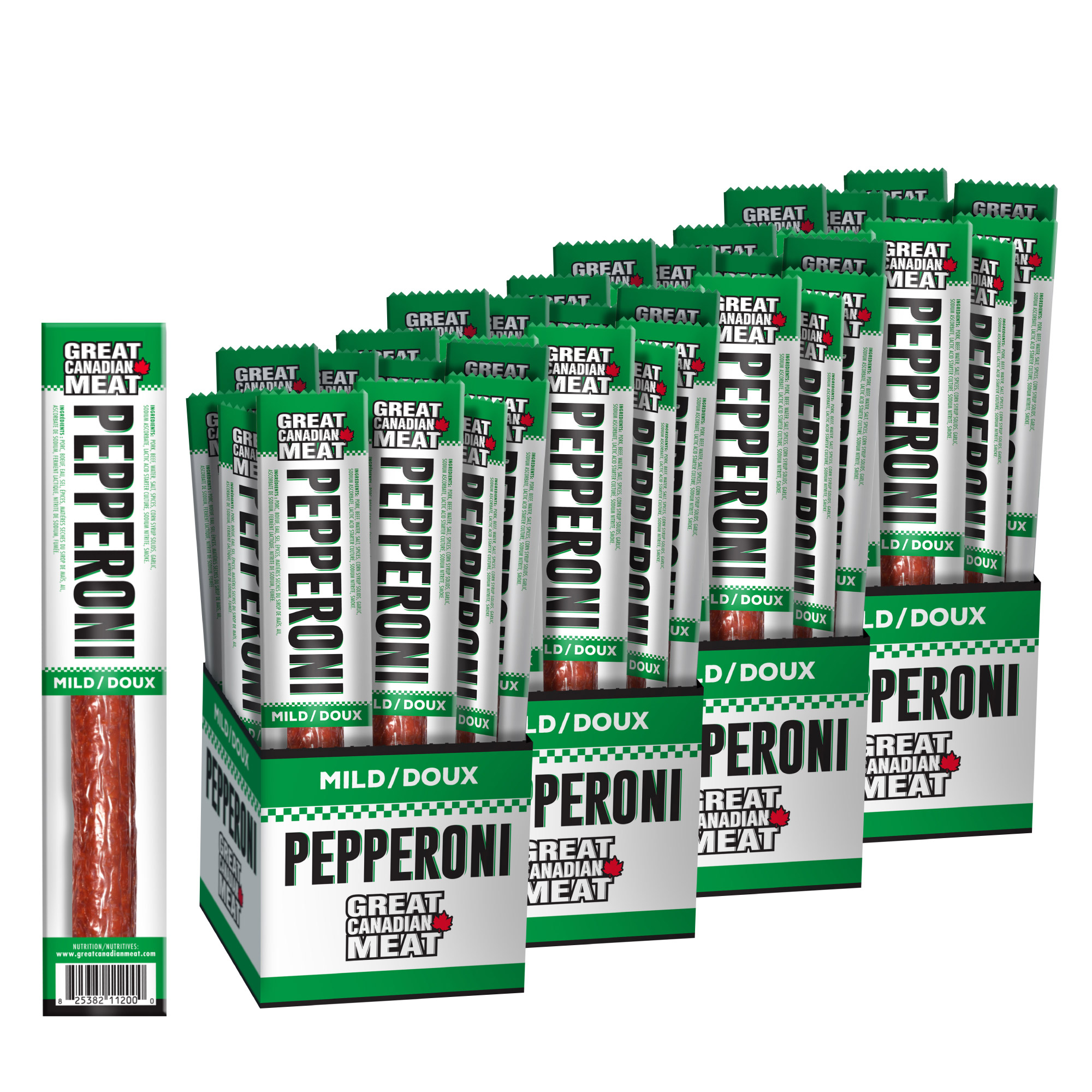 Great Canadian Meat Pepperoni Sticks, 72 × 22 g