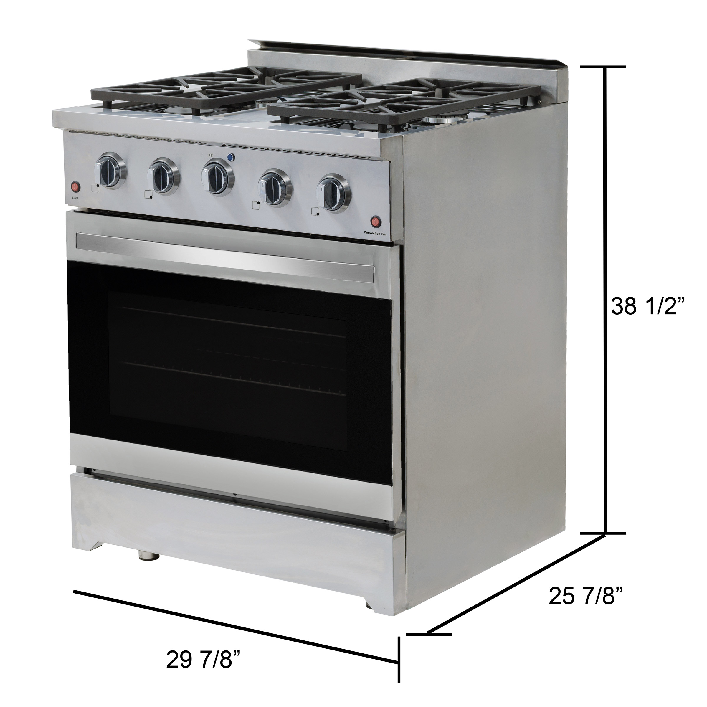 NXR 30 Inch. Freestanding GAS Range with Convection Fan | Costco