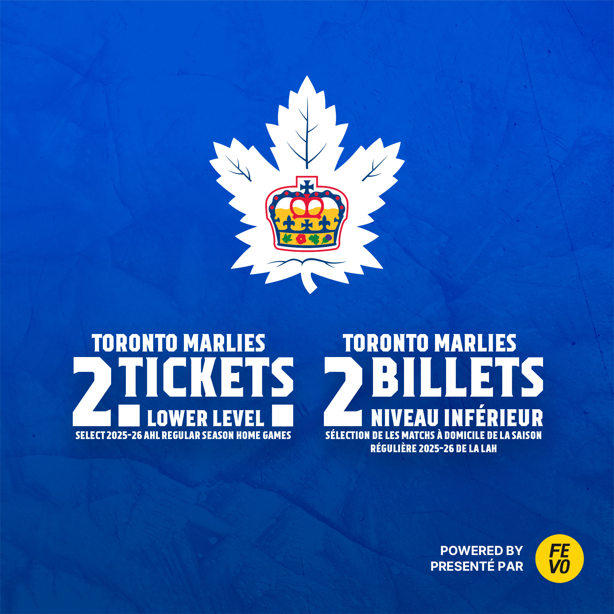 AHL Toronto Marlies - 2 tickets