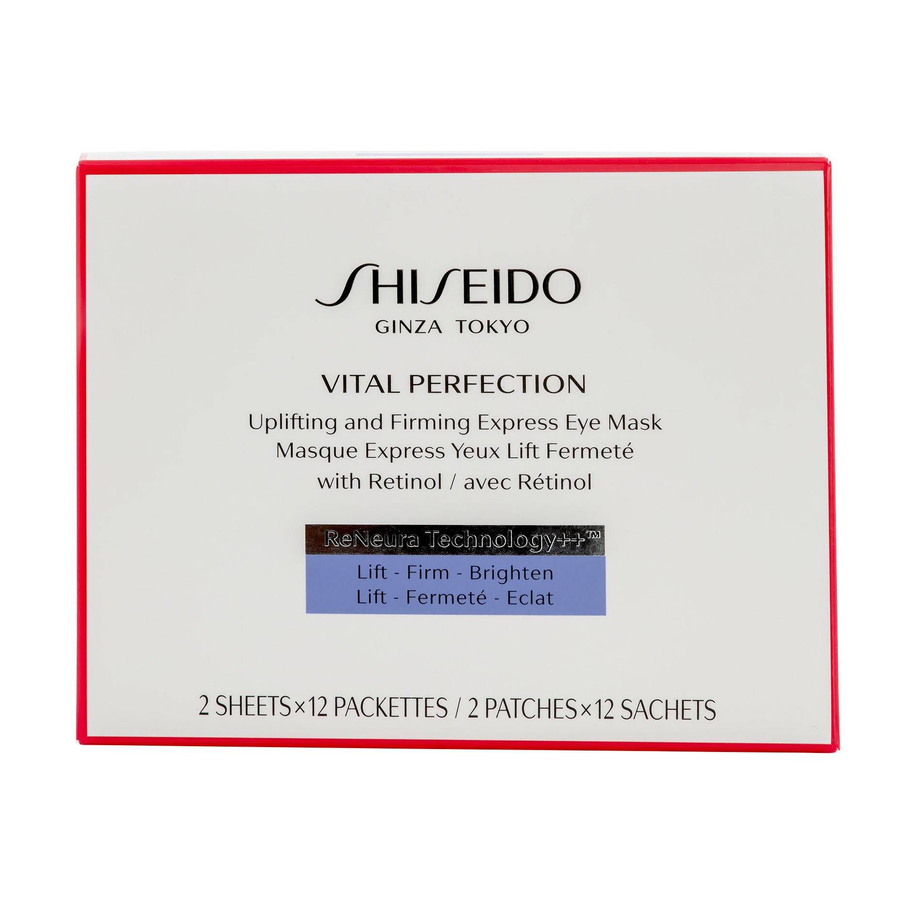 Shiseido – Vital Perfection Uplifting and Firming Eye Mask, 12 pack