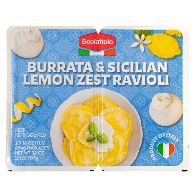 SCOIATTOLO BURRATA & LEMO ZEST RAVIOLI 32 OUNCES