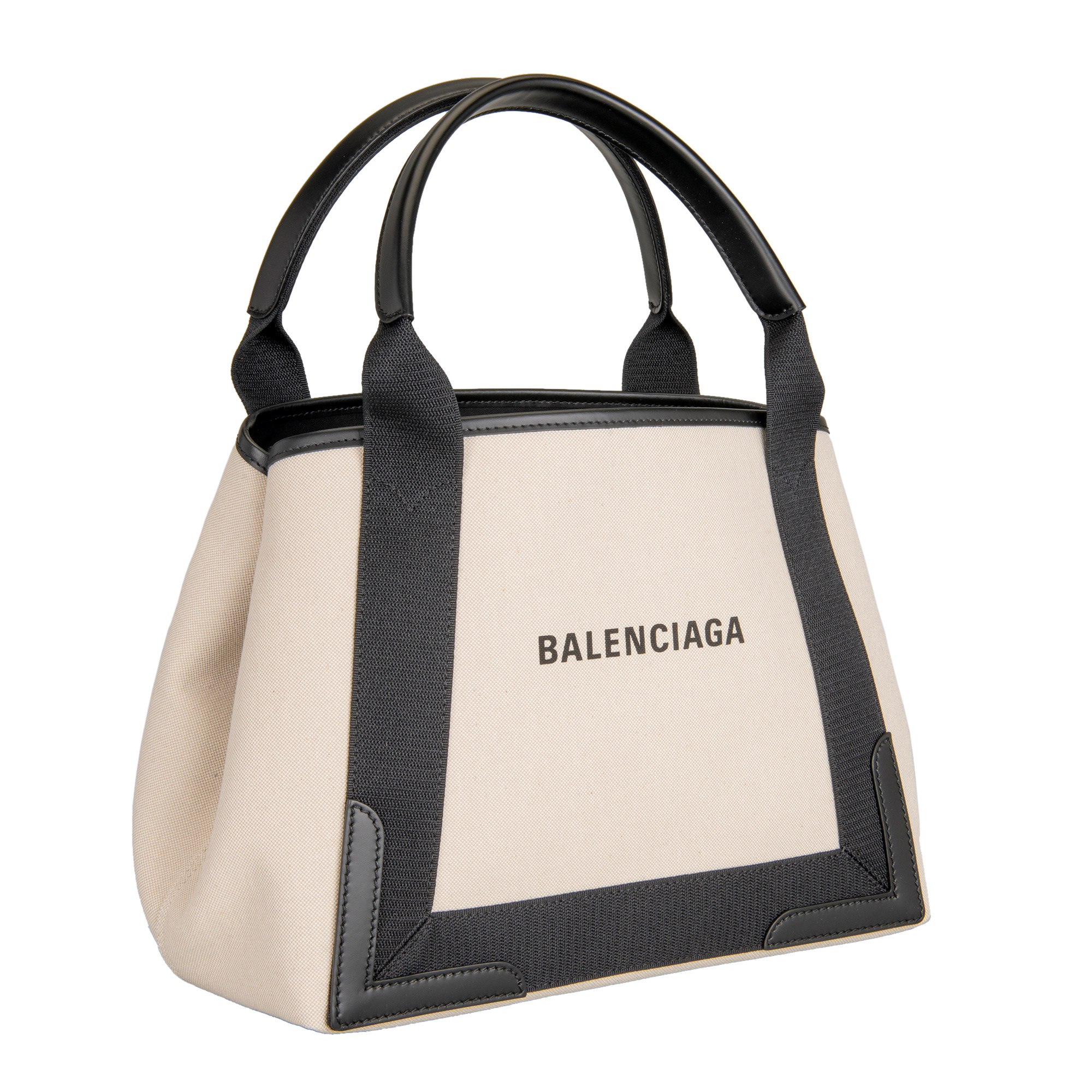Balenciaga Small Cabas, Beige/Black | Costco