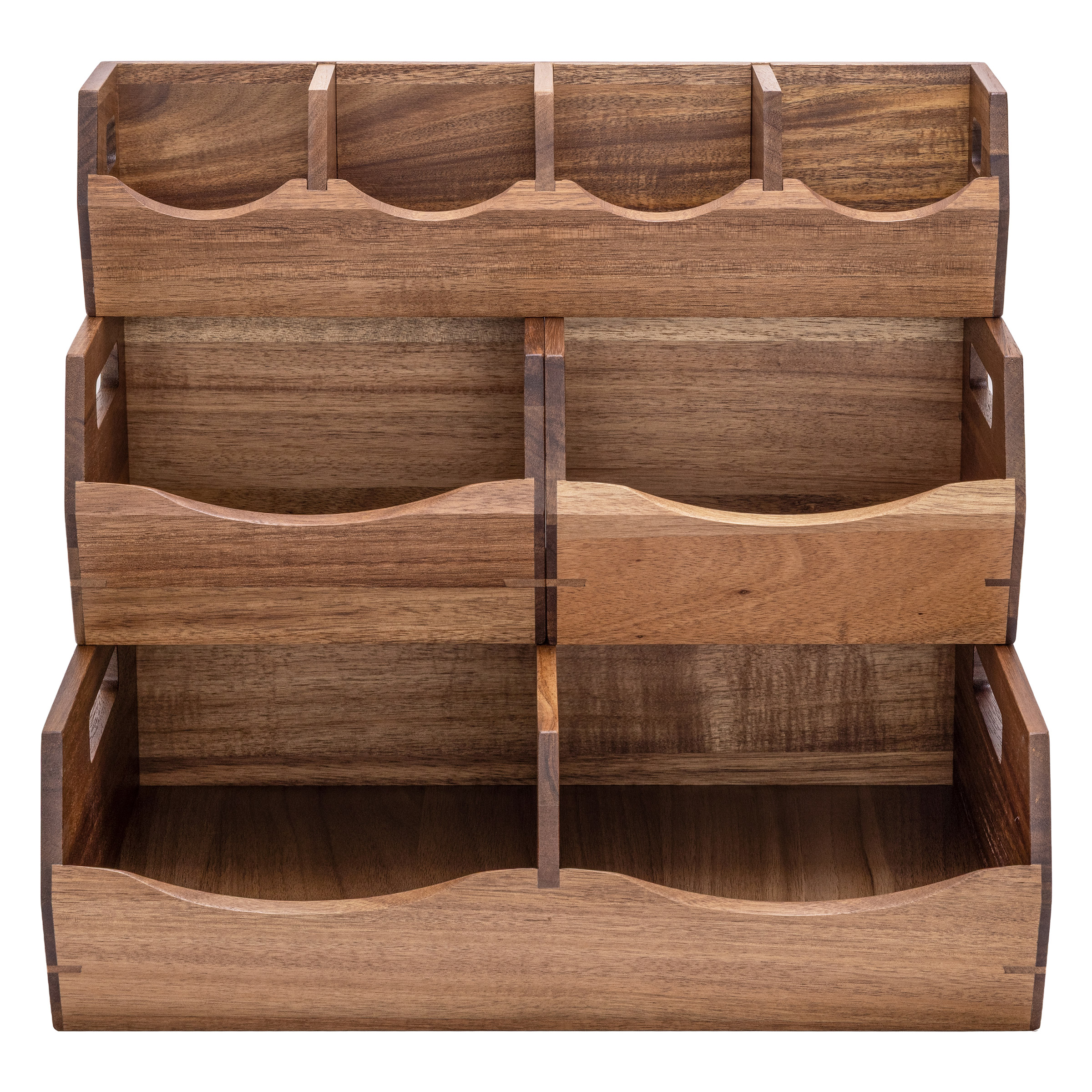 Seville Classics Acacia Stacking Bins, 4 piece | Costco