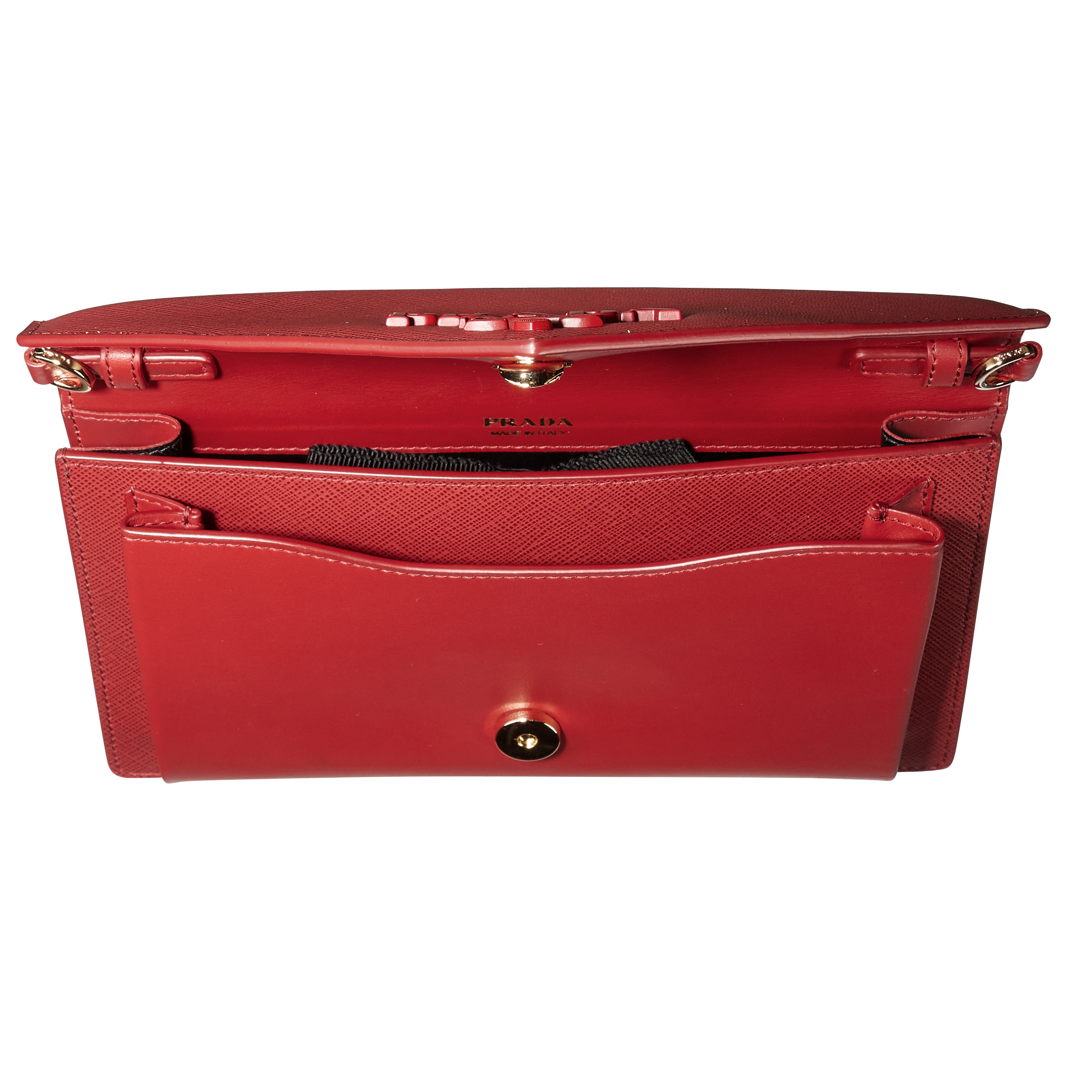 Prada Saffiano Leather Mini Bag, Red | Costco
