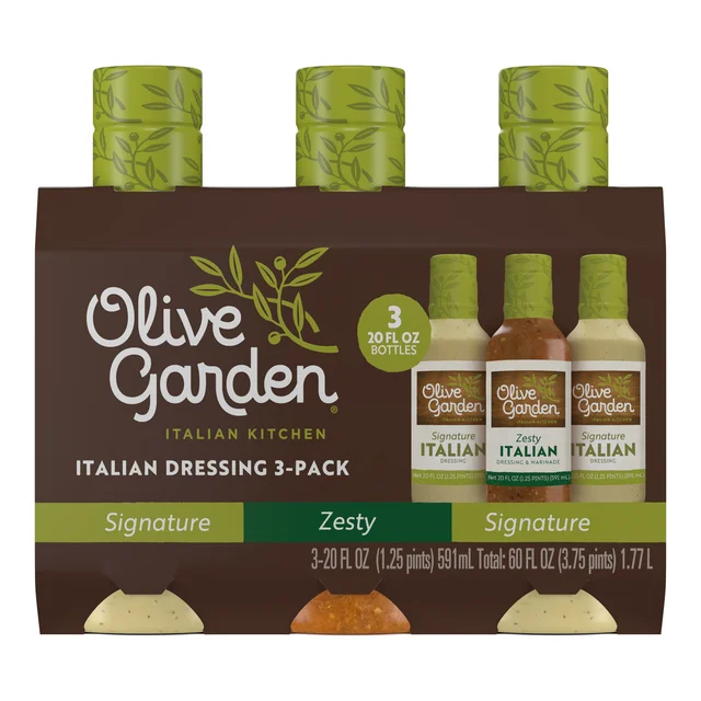 OLIVE GARDEN SALAD DRESSING VARIETY 3 PACK 20 OUNCES EACH