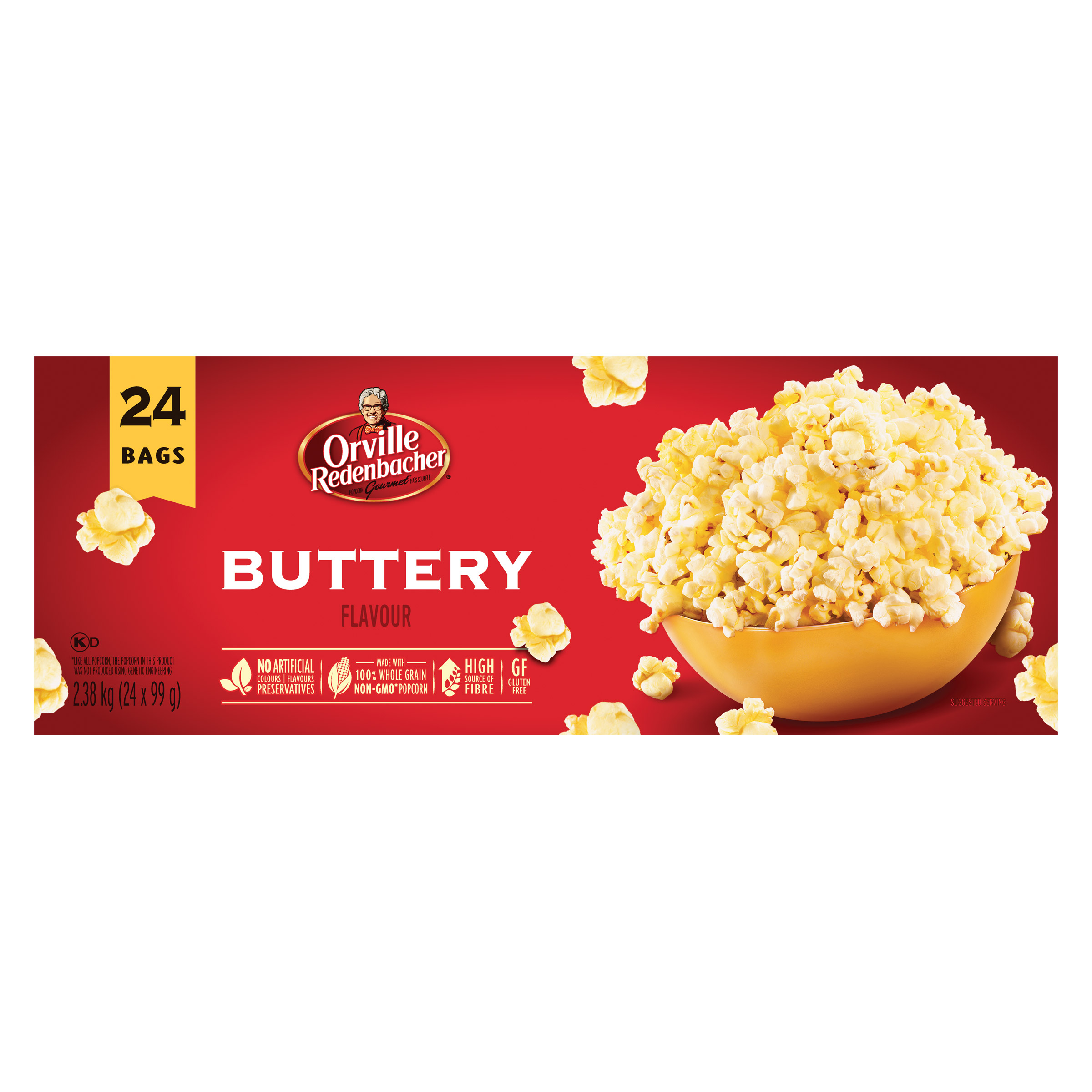 Orville Redenbacher's, Gourmet Popcorn, Buttery, 24 × 99 g (3.4 oz)