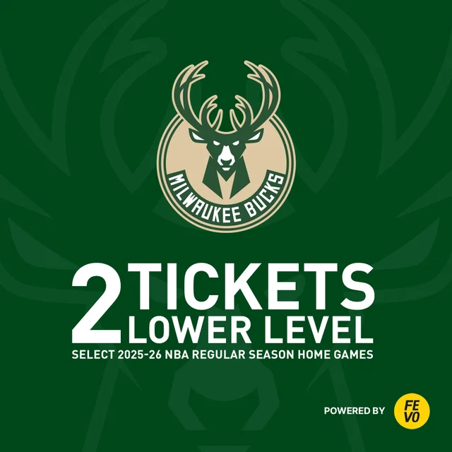 MILWAUKEE BUCKS 2 LOWER LEVEL TICKETS ITEM IS NON-REFUNDABLE