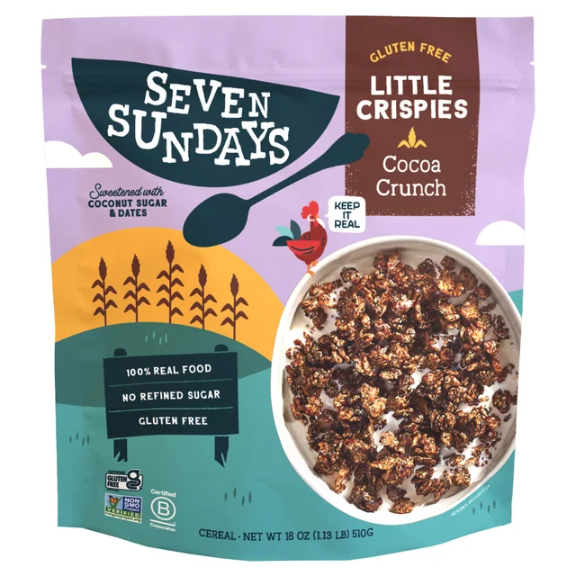 SEVEN SUNDAYS COCOA CRUNCH CRISPIES 18 OUNCE BAG