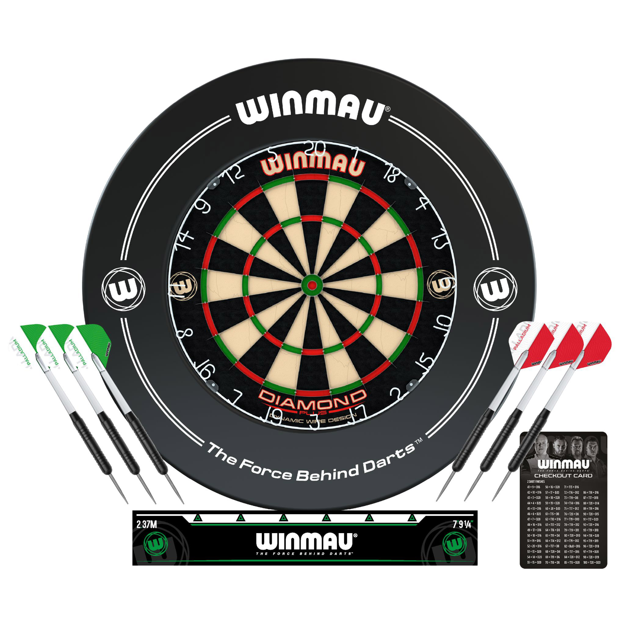 Winmau Diamond Professional Dartboard and Surround Set