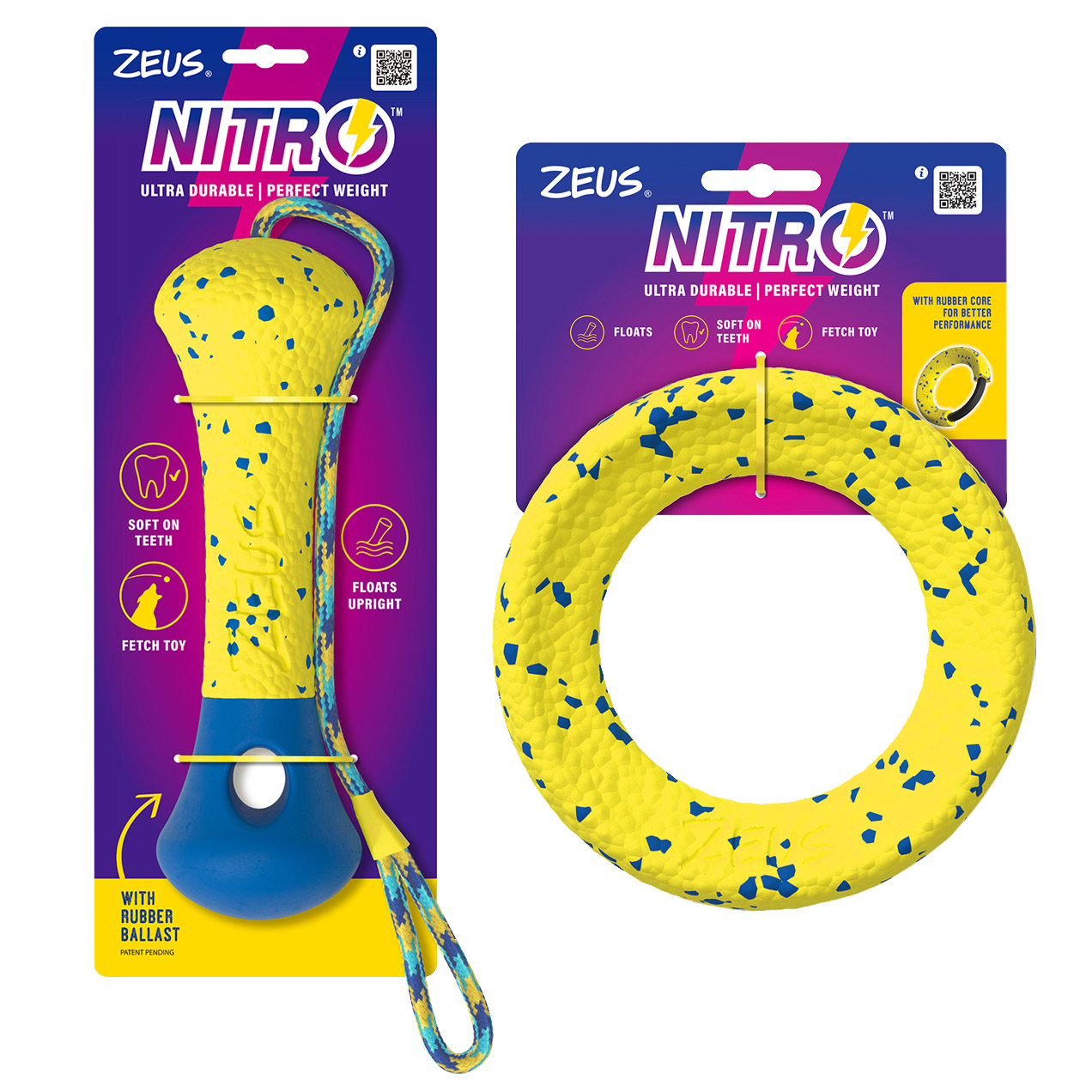 Zeus Nitro Dog Toy Bundle, 2-pack