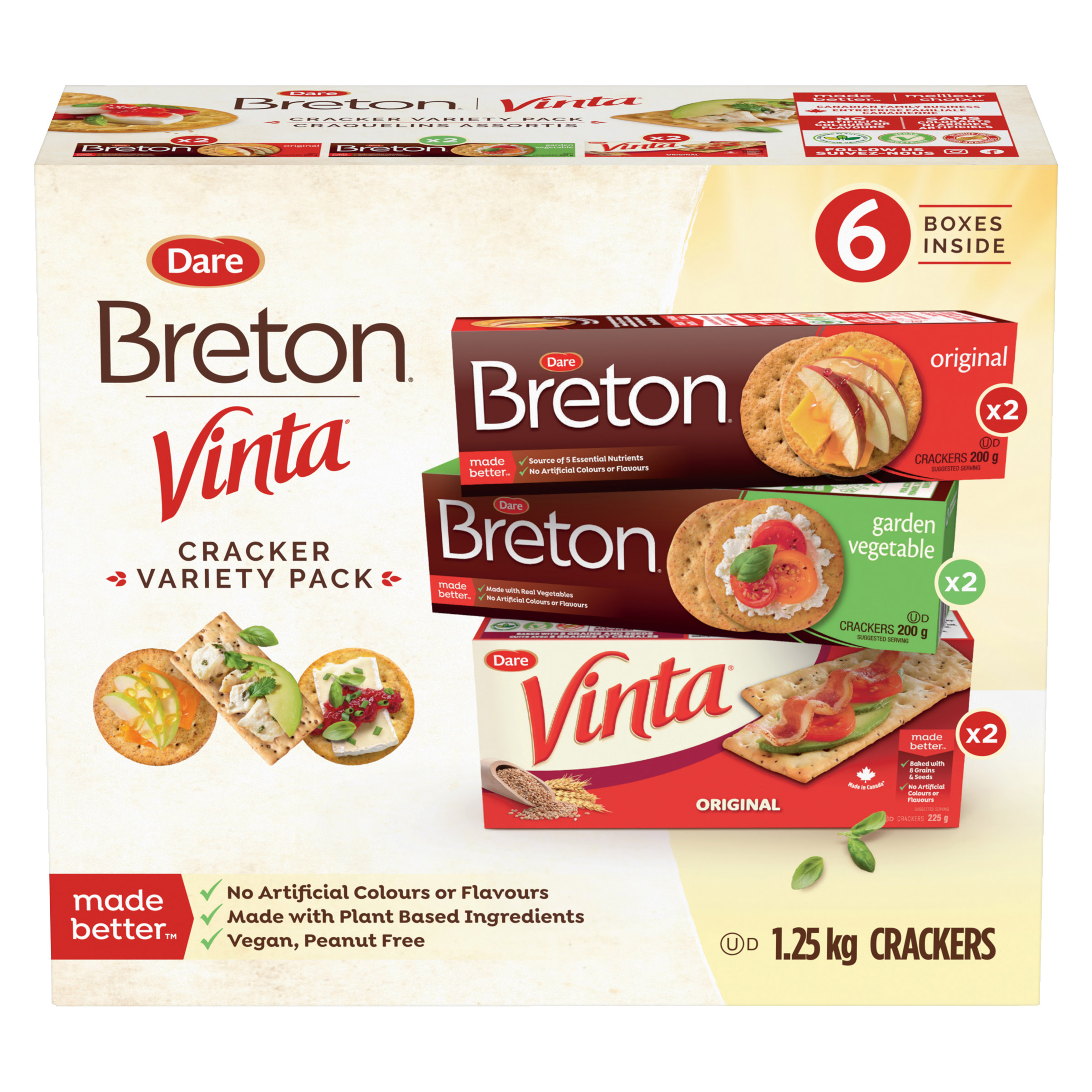 Dare Crackers Variety Pack, 1.25 kg