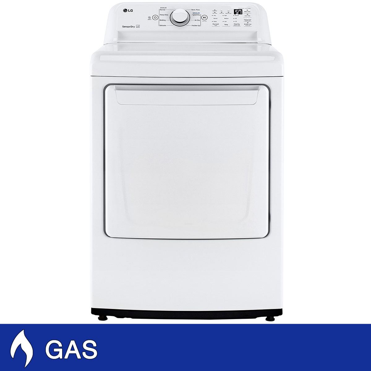 LG 7.3 cu. ft. Rear Control GAS Dryer with Sensor Dry