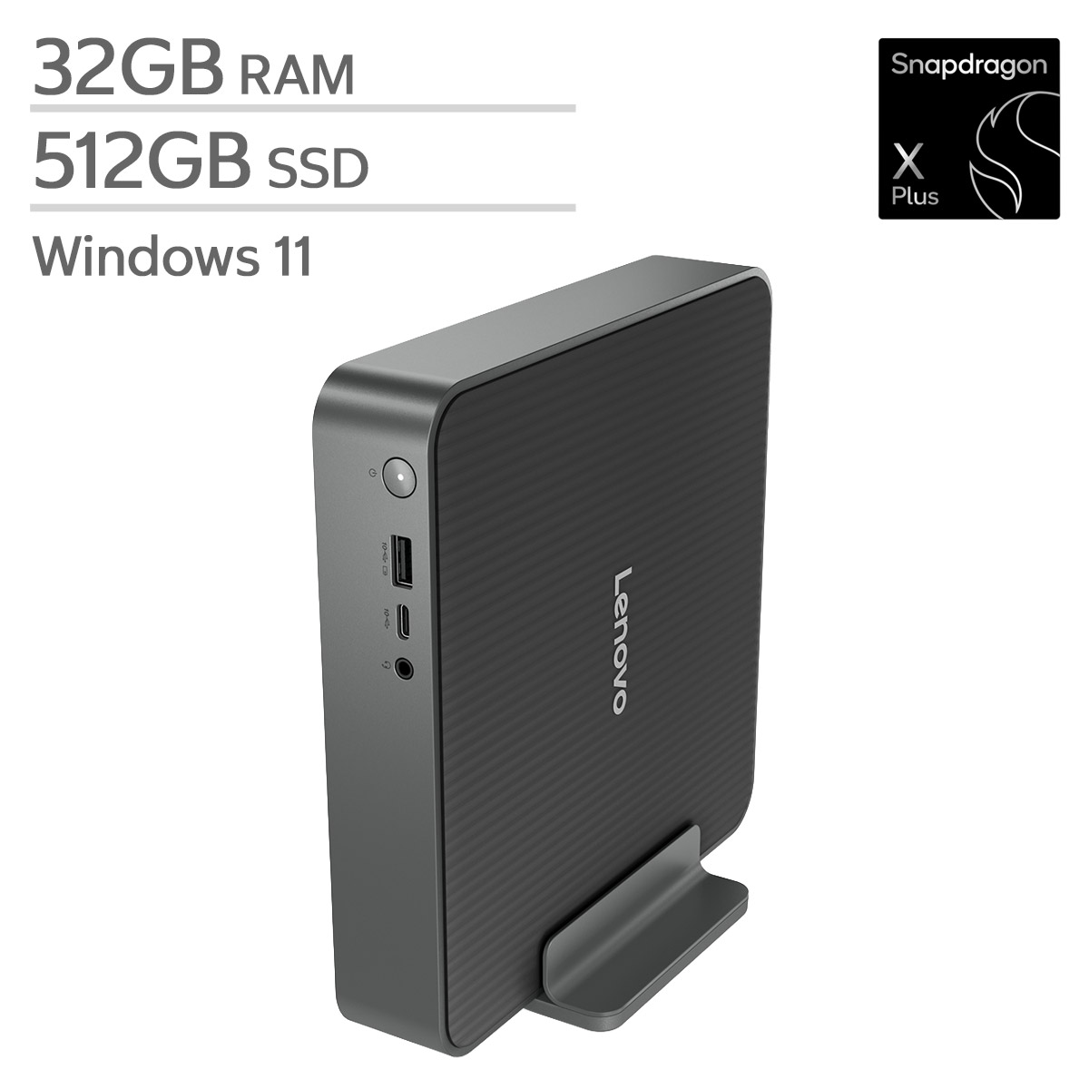 Lenovo IdeaCentre Mini-Desktop, Snapdragon X Plus X1P-64-100