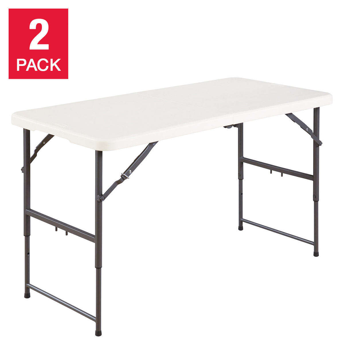 Star Elite 121.9 cm (4 ft.) Centre-Fold Table, 2-pack
