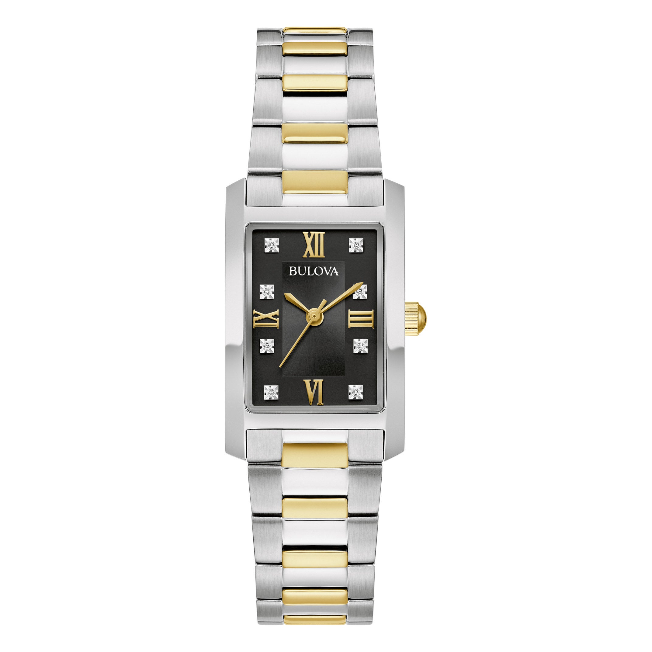 Bulova Two Tone Dial Tone Women\'s Diamond Watch 546-01507.jpg main image 3