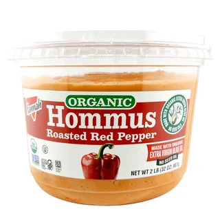 HANNAH ORGANIC RED PEPPER HUMMUS WITH OLIVE OIL 32 OZ