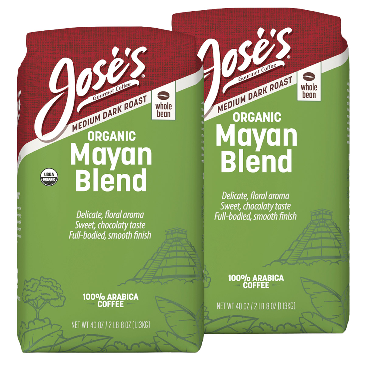 JOSE MOON chiikuma Jose's 100% Organic Mayan Whole Bean Coffee 2.5 lb, 2-pack | Costco
