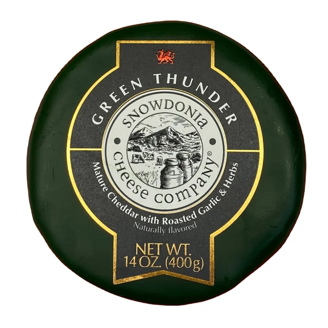 Snowdonia Cheese Company Green Thunder Cheddar, 14 oz