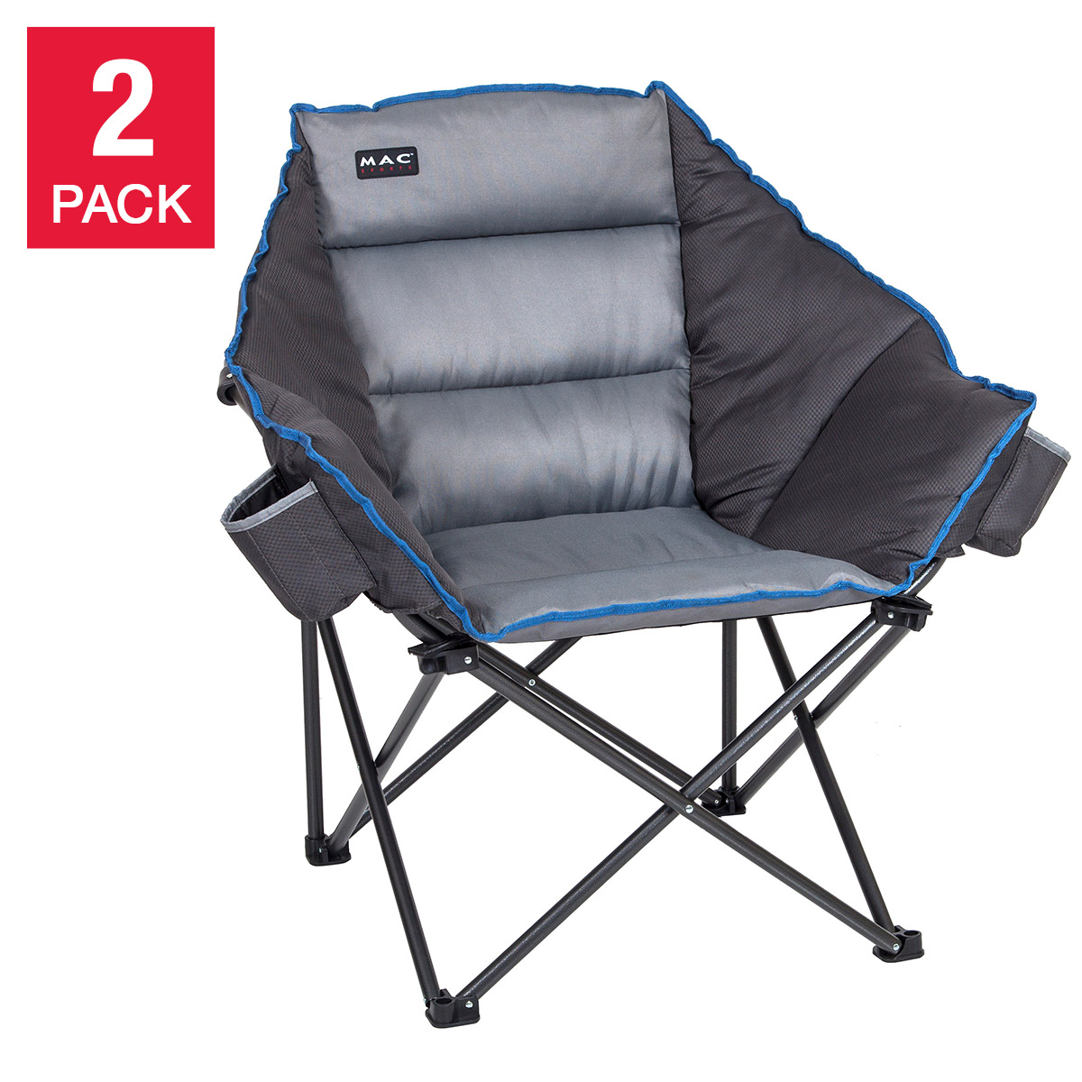 Mac Sports Padded Club Chair, 2-pack