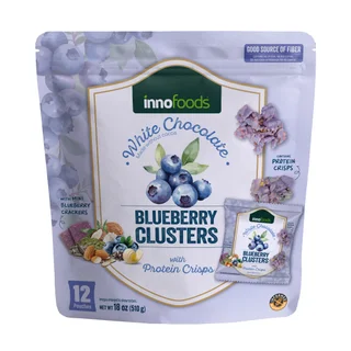 INNO FOODS WHITE CHOCOLATE BLUEBERRY CLUSTER 12/1.5 OUNCES