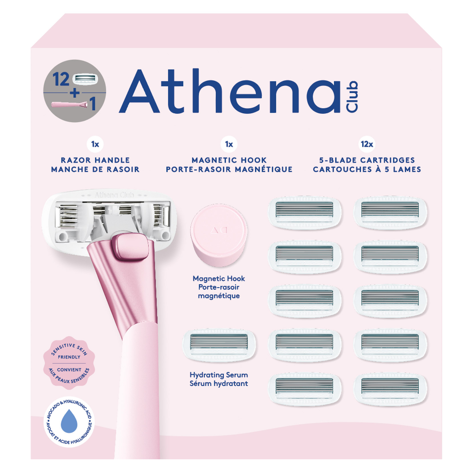 Athena Club Razor + 12 Cartridges