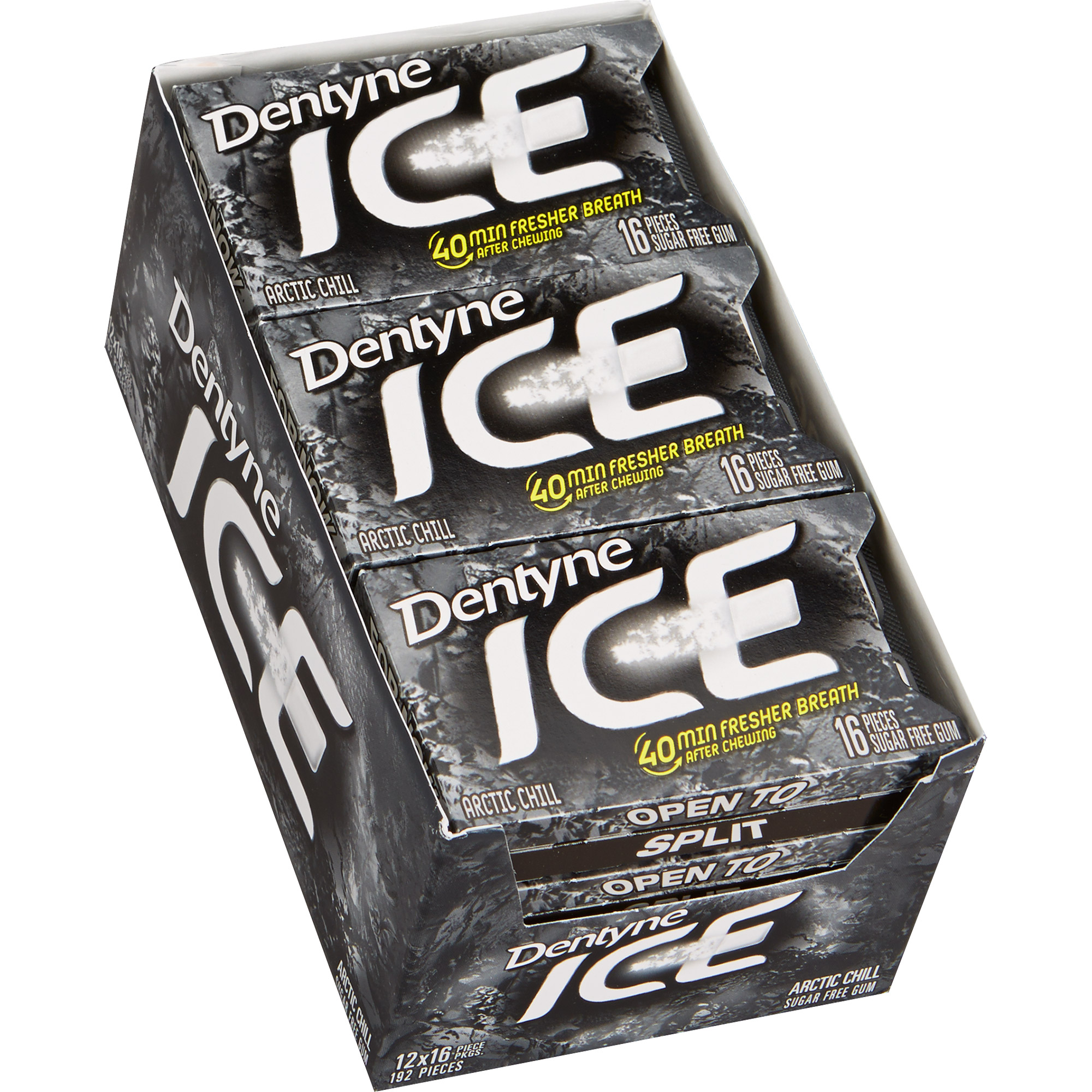 Dentyne Ice Sugar Free Gum  Arctic Chill  16 Pieces  12-count