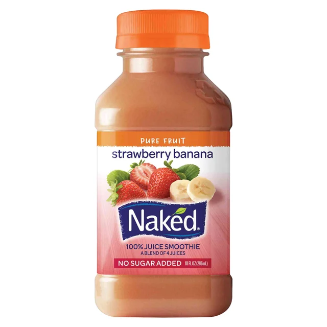 Naked Juice Smoothie, Strawberry Banana, 10 fl oz, 8-count