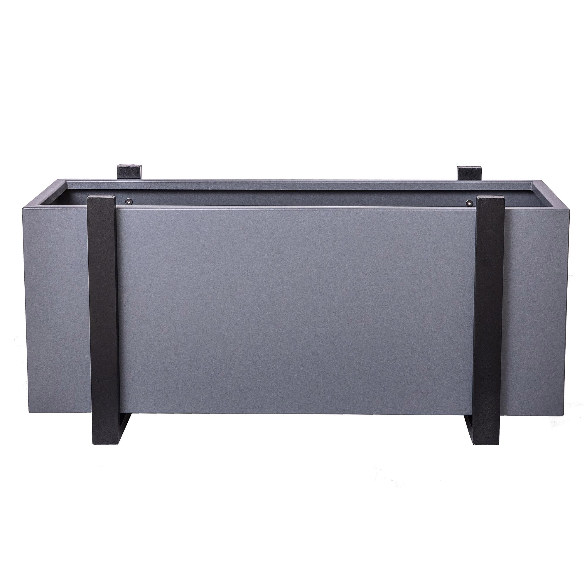 Grapevine Stello Commercial Grade Rectangular Aluminum Outdoor Planter, 32 in.