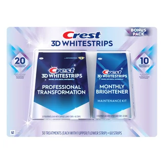 Crest 3D Whitestrips 20 Professional Treatments with 10 Bonus Brightening Treatments