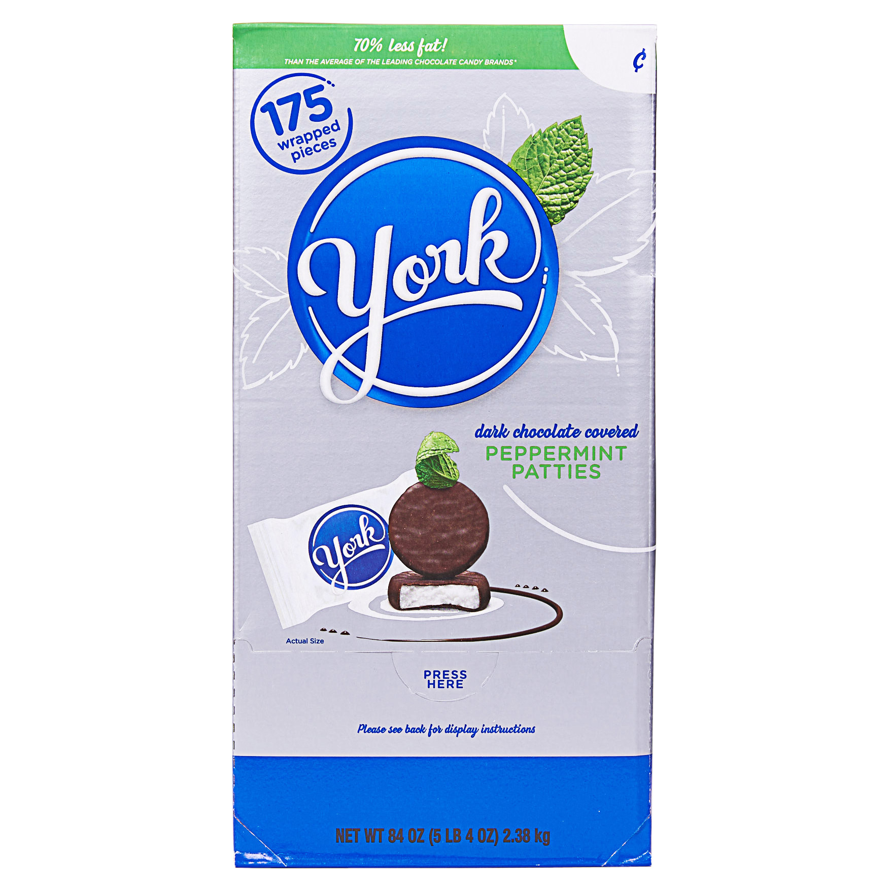 York Dark Chocolate Peppermint Patties  84 oz  175-count
