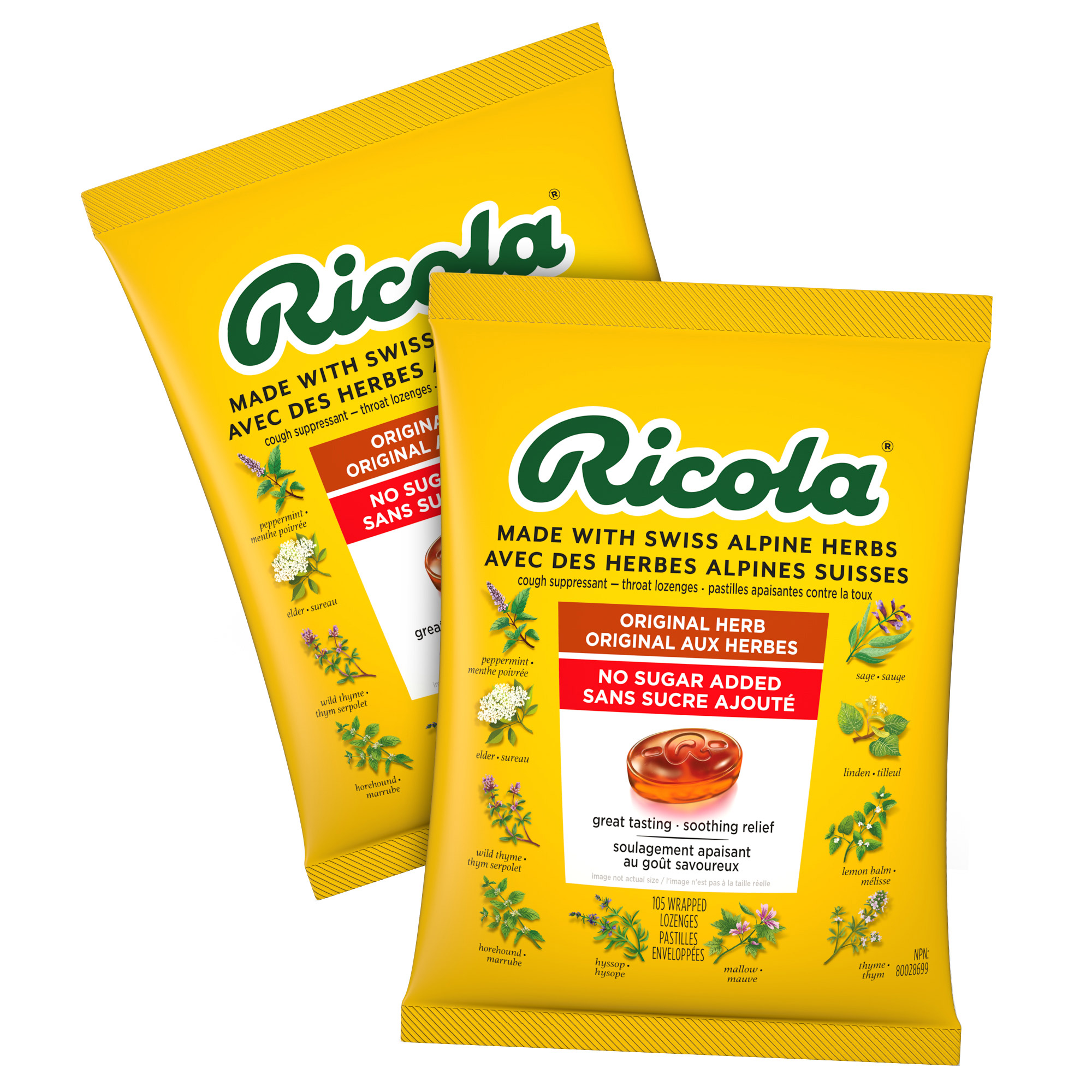 Ricola Original Herb 2 x 105 Lozenges | Costco