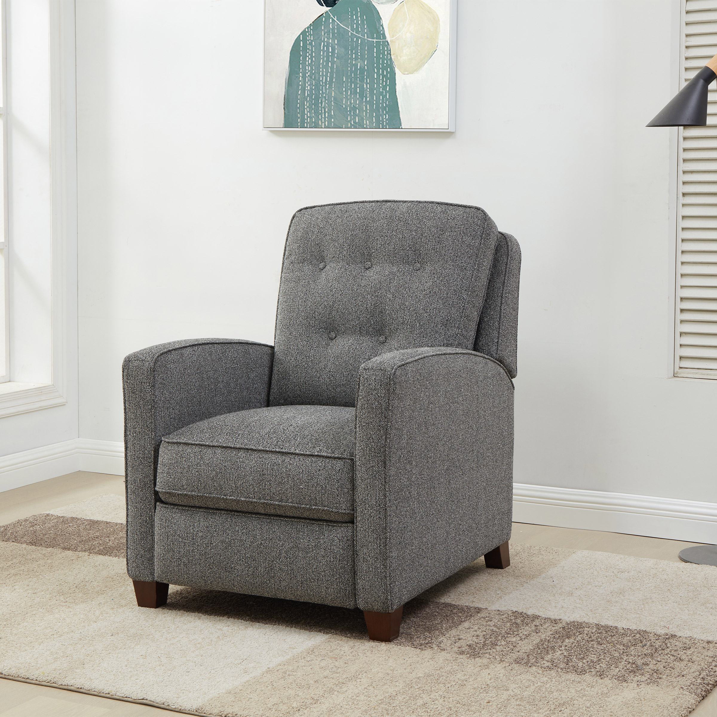 Fabric Pushback Recliner