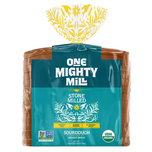 ONE MIGHTY MILL ORGANIC SOURDOUGH 2/22 OUNCE LOAVES