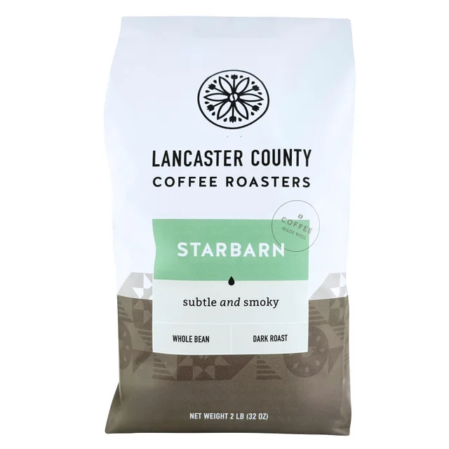 LANCASTER COUNTY WHOLE BEAN COFFEE 32 OZ (2 LBS)