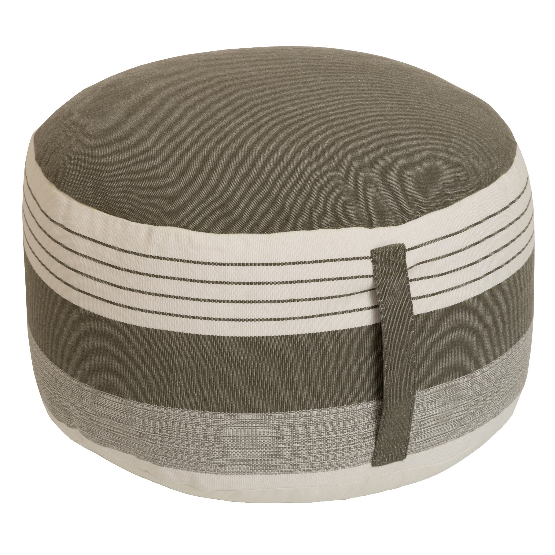 Zyora Striped Pouf | Costco