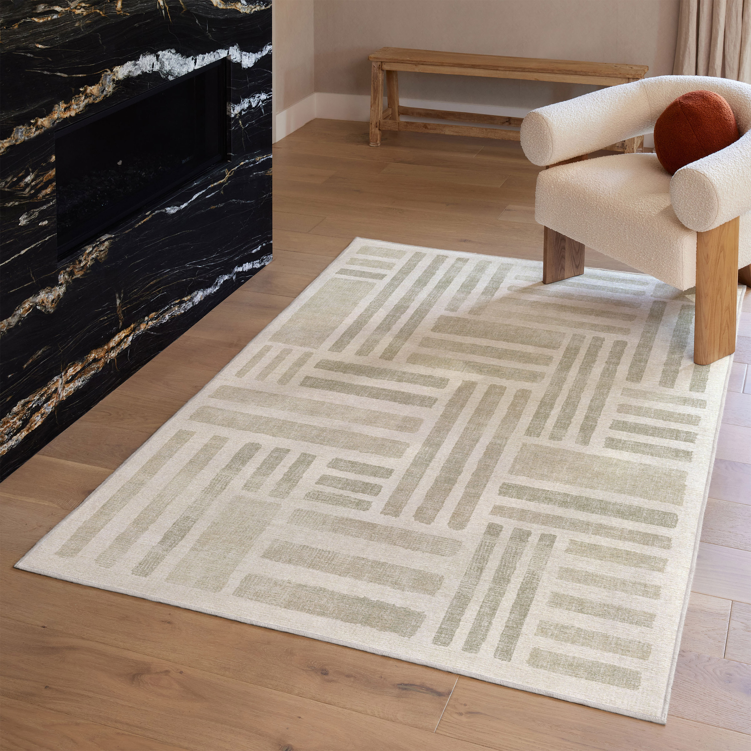 Ruggable Flatwoven Washable Lora Rug  5' x 7'