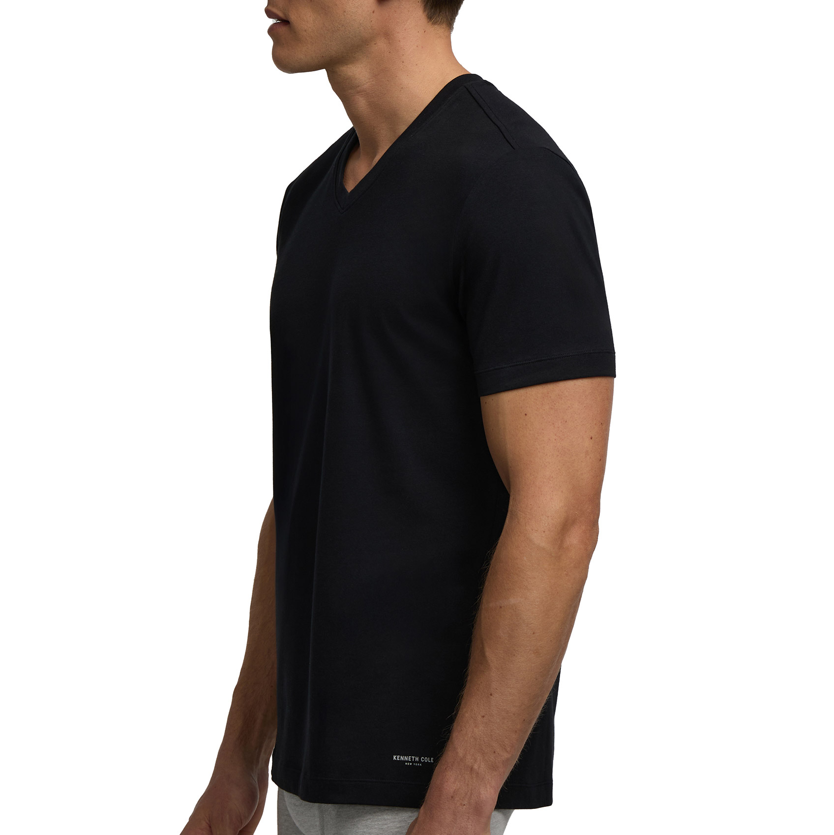 Buy Kenneth Cole Men Pure Cotton Solid Round Neck T Shirt - Tshirts For...
