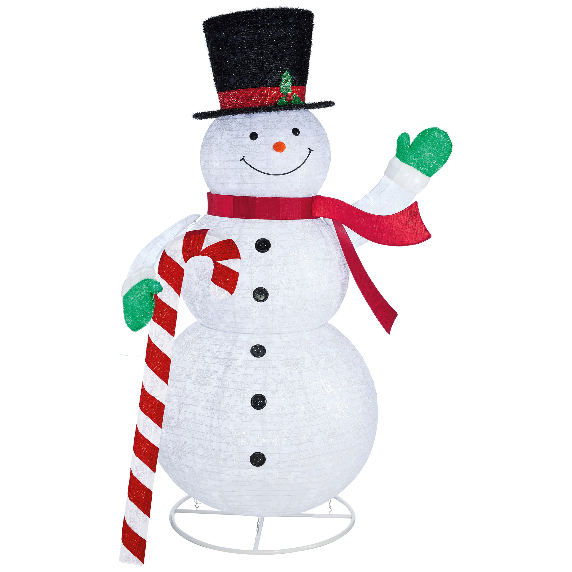 2.74 m (9 ft.) LED Pop-up Glittering Snowman | Costco