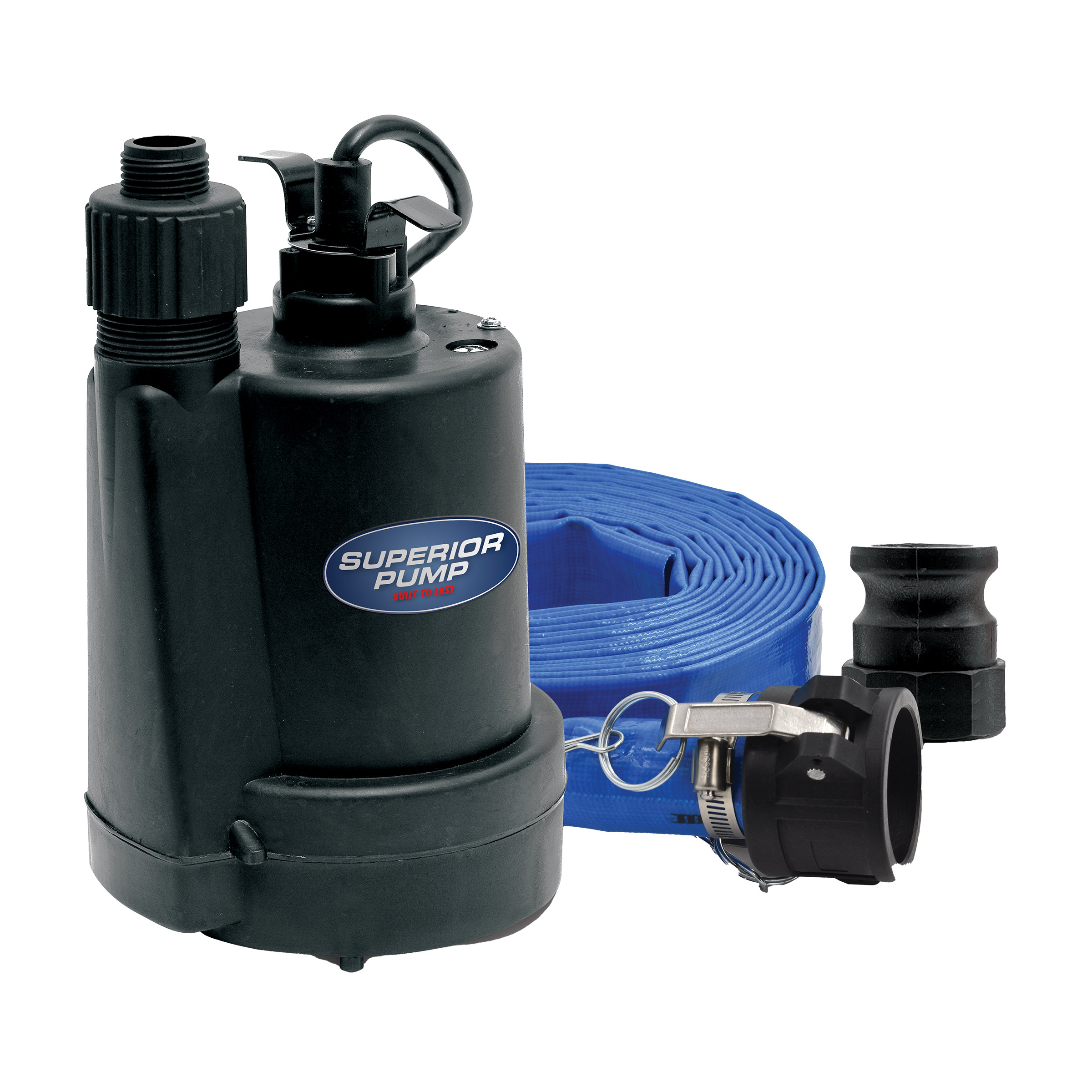 Superior 1/5 HP Multi-Use Utility Pump with Lay-Flat Hose Kit